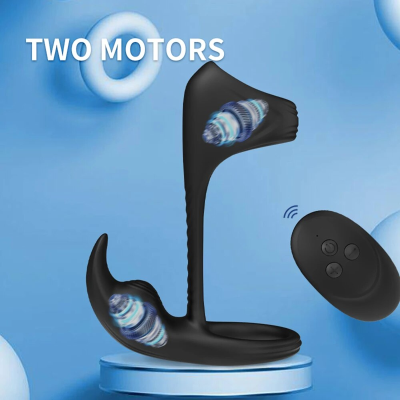 Vibrating Ring Vibrator Delay Ejaculation G Spot Clit Stimulate Massager Sex Toys for Men Couple Dick Sleeve_voghion.com