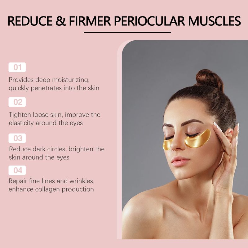 Hoygi Firming Eye Mask, Hydrating And Moisturizing Around The Eye Skin To Fade Fine Lines Elastic Moist Soft Eye Care Patch_voghion.com