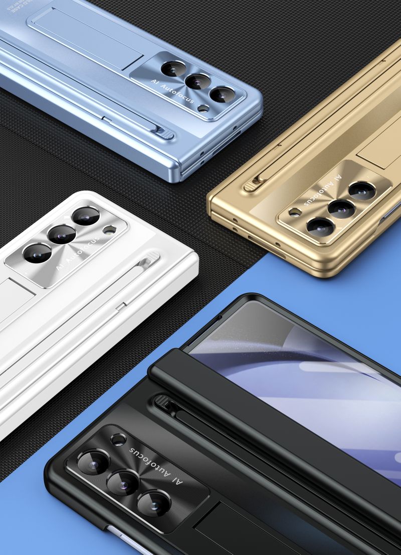 For Samsung Galaxy Z Fold 4 5 6 Luxury New Business Man Pen Stylus Slot Phone Case_voghion.com