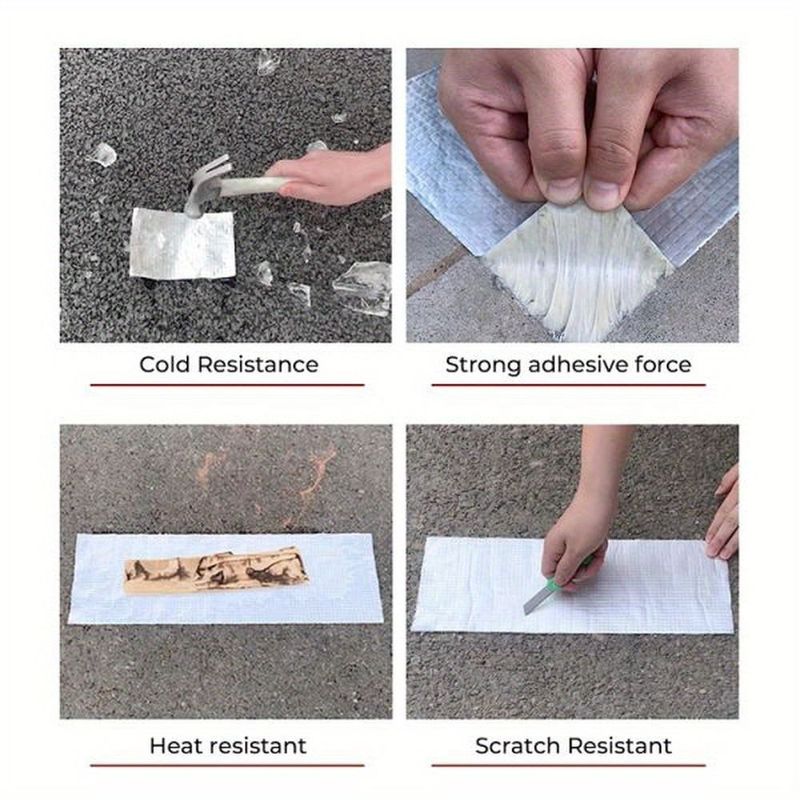 1 Roll Of Butyl Sealant Tape, 20*394in Leakproof Polypropylene Adhesive For RV, Window, Boat, Glass & Roof Repair - Easy To Use, Durable Acrylic Fiber Material_voghion.com