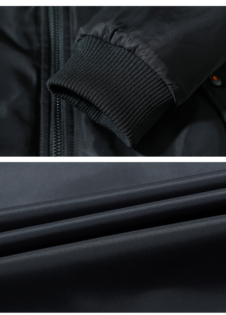 Herrenbekleidung Herren Freizeitjacke Herbst und Winter Doppelseitige Baumwollkleidung Pilot Trendy Brand Tooling Große Größe Verdickte Baseballuniform_voghion.com