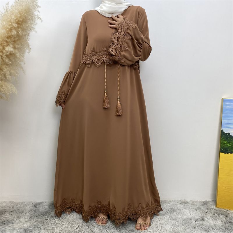 Çok Satan Müslüman Kadın Abaya Ramazan Bayramı Arap Elbisesi Kadın Dubai İşlemeli Bornoz Fas Kaftan Moda Oryantal Elbise Ramazan Siyah_voghion.com