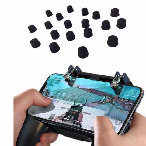 PUBG igralni pripomoček za odvajanje toplote ročaj na dotik glava silikagelna blazinica zaslon prevodni usnjen ovitek strelski pokrovček kontakt_voghion.com
