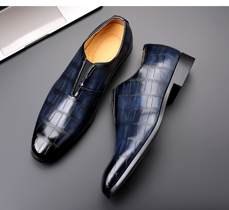 Chaussures Oxford décontractées à lacets pour hommes, idéales pour le bureau, les fêtes et le quotidien_voghion.com