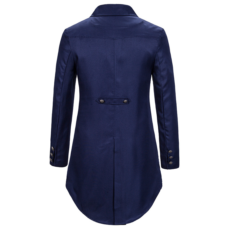 Heren jeugd effen kleur casual smoking toneelkostuum_voghion.com