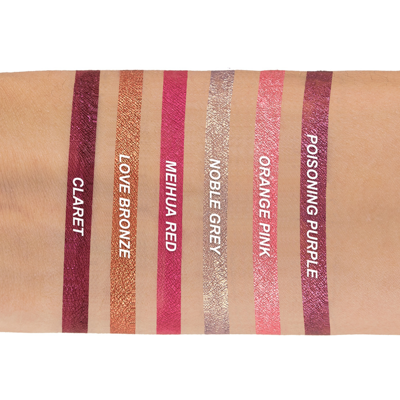 Σετ 12 τεμαχίων Glitter Shimmer Lip Lipstick Σετ 12 τεμαχίων με λαμπερά, αδιάβροχα και πολύχρωμα lip gloss_voghion.com