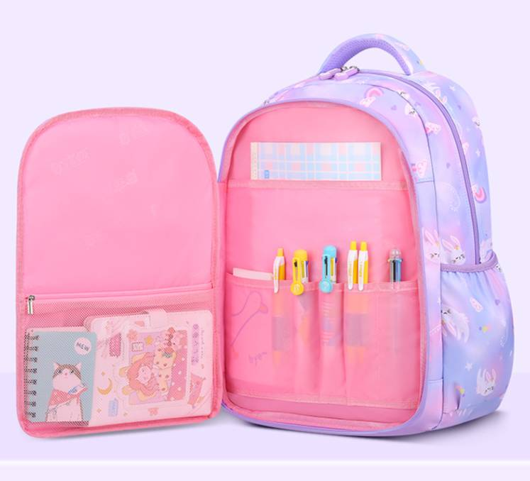 Nueva mochila para estudiantes de escuela primaria, mochila de dibujos animados para mujeres de grado 1-3-6, mochila para niñas con gradiente, mochila liviana para niños_voghion.com