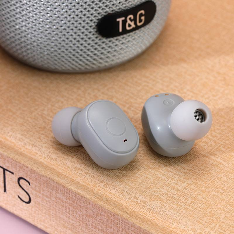 Officiel ægte T&G808 Bluetooth højttaler headset 2-i-1 udendørs bærbar mobil power TWS binaural stereo gave sport_voghion.com