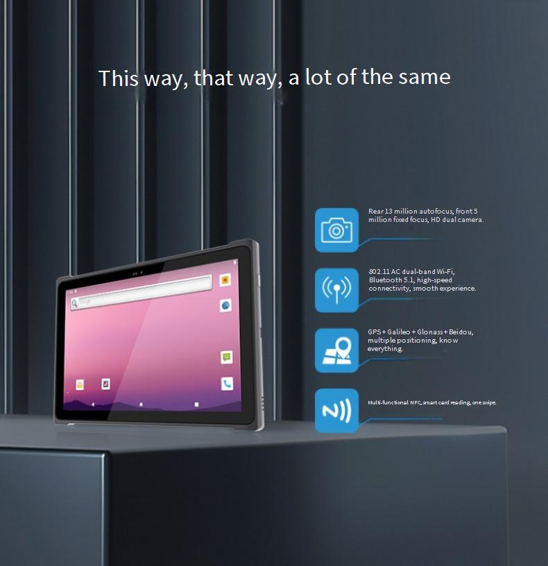Tablets Robustes Tablet Drahtloses Terminal 10 Zoll 5G Datenerfassungsterminal Android 11/GMS_voghion.com