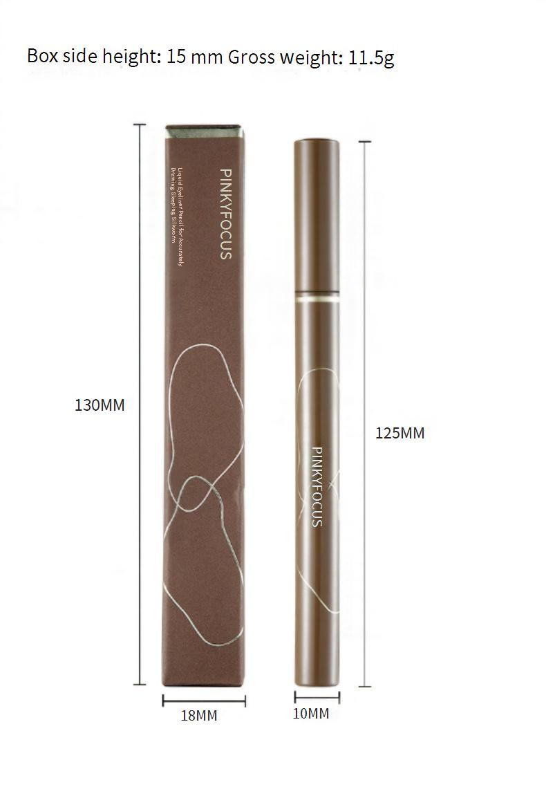 Eye Shadow & Liner Combination Pinkyfocus Long-lasting Quick-drying Waterproof Non-smudging Eyeliner Pen Bedworm Pen Brightening Eyeliner Pen_voghion.com