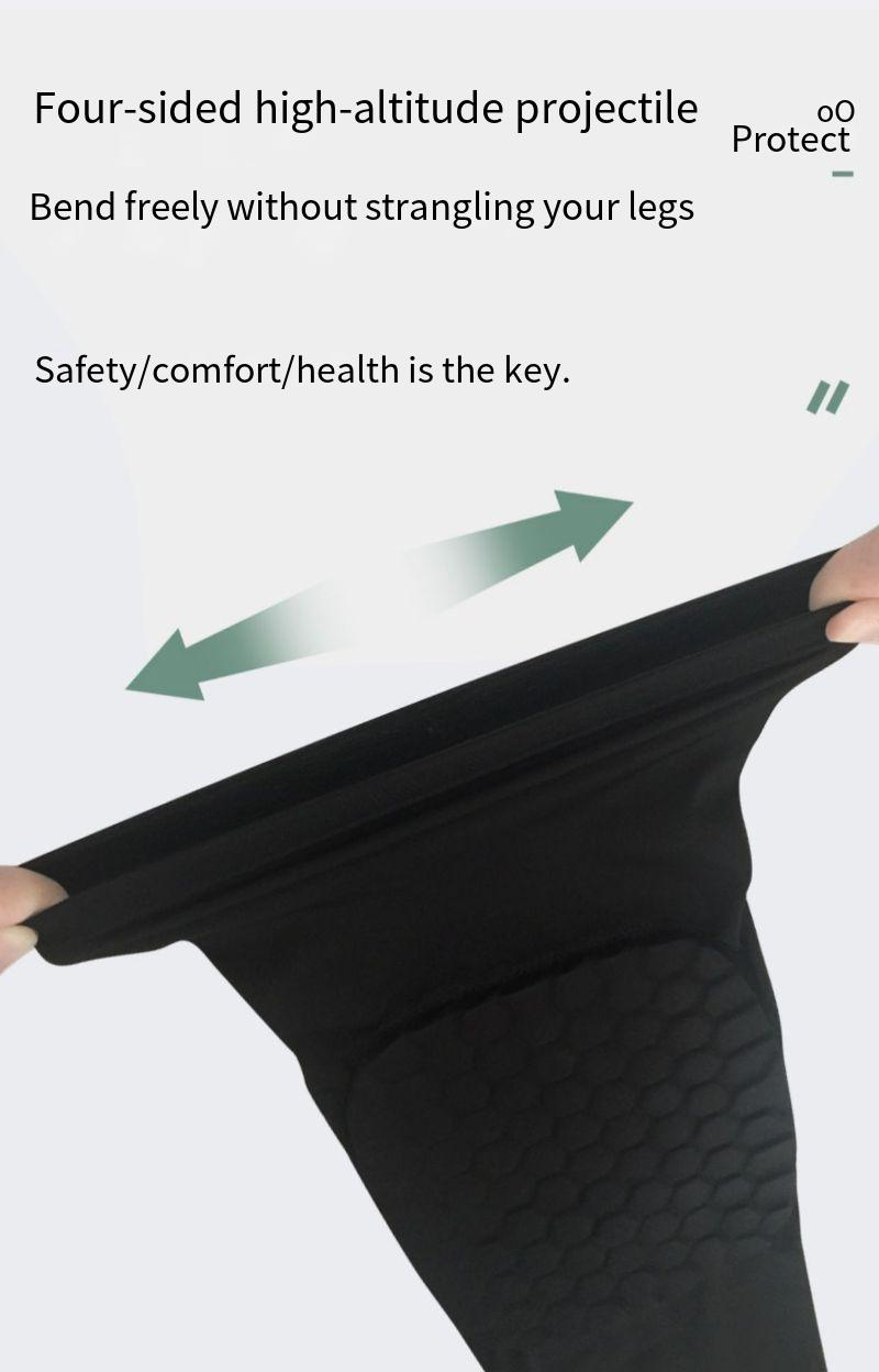 Kinderkniebeschermers en elleboogbeschermersset - Ademende zeshoekige beschermende kleding voor basketbal, voetbal en hardlopen - Antislip, schokabsorberend, lichtgewicht_voghion.com
