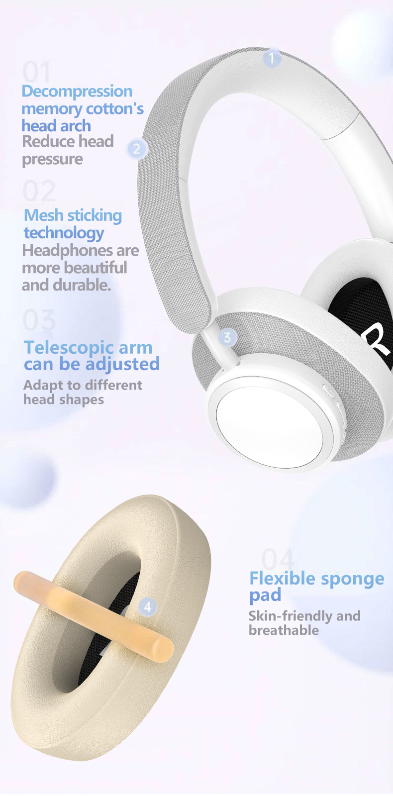 New Wireless Headset Subwoofer Patch Technology Long Battery Life Bluetooth Headset_voghion.com