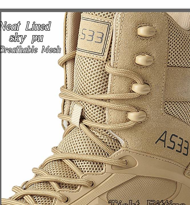 Magnum Tactical Boots für Herren – Hohe, atmungsaktive Militär-Kampfstiefel, strapazierfähige Outdoor-Wandertrainingsschuhe für Spezialeinheiten und Polizei_voghion.com