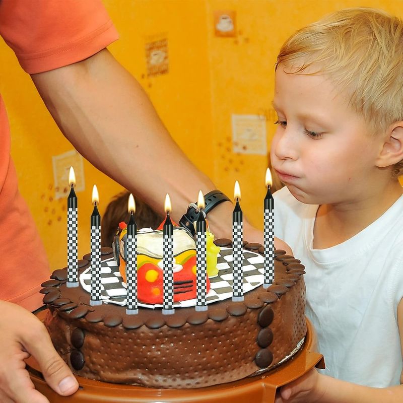 6/12/48 pezzi/1 custodia candele di compleanno candele a spirale per torte candele lunghe e sottili per feste nuziali e decorazioni per torte_voghion.com