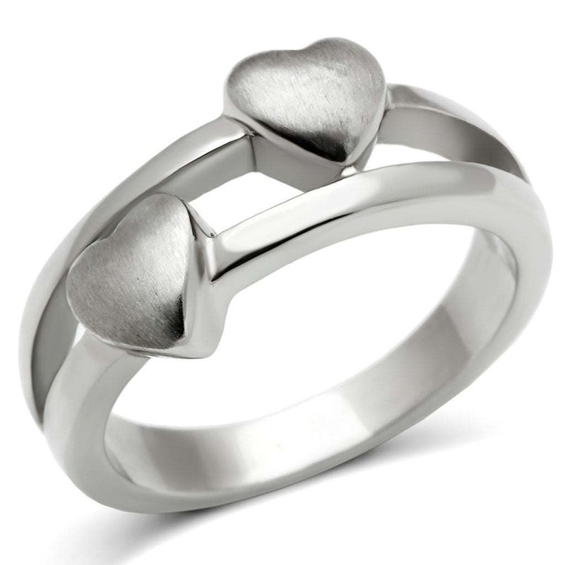 TK398 - High polished (no plating) Stainless Steel Ring with No Stone_voghion.com