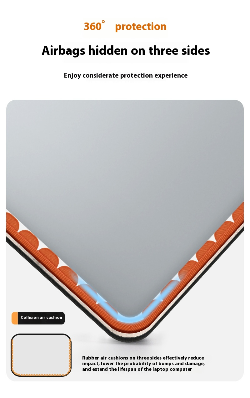 Elegante bolso multifuncional para portátil: gran capacidad, tejido impermeable y protección total._voghion.com