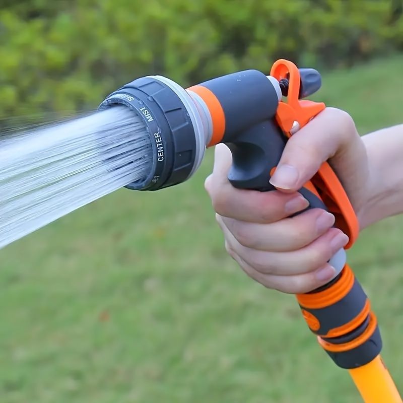 High-pressure Car Wash Water Gun, Multi-functional Household Garden High-pressure Water Gun - 8 Spray Adjustment Modes - Small Rinsing Nozzle_voghion.com