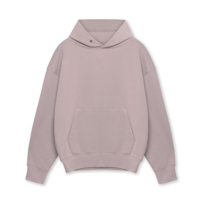 Schwerer Kapuzenpullover für Herren – Übergroße Passform, Design mit überschnittenen Schultern, Baumwollmischgewebe für Fitnessstudio, Laufen und Freizeit_voghion.com