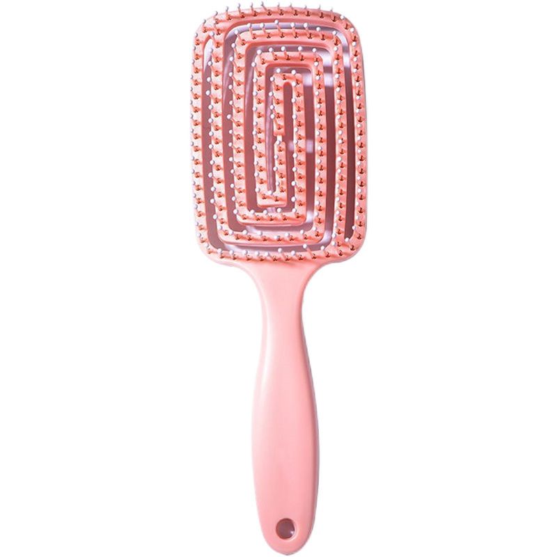 Quadratischer rotierender Kamm, Knochenhaar, Meridianmassage für den Heimgebrauch, tragbares Styling mit hohem Schädel, flauschiger Langhaarkamm für Frauen_voghion.com