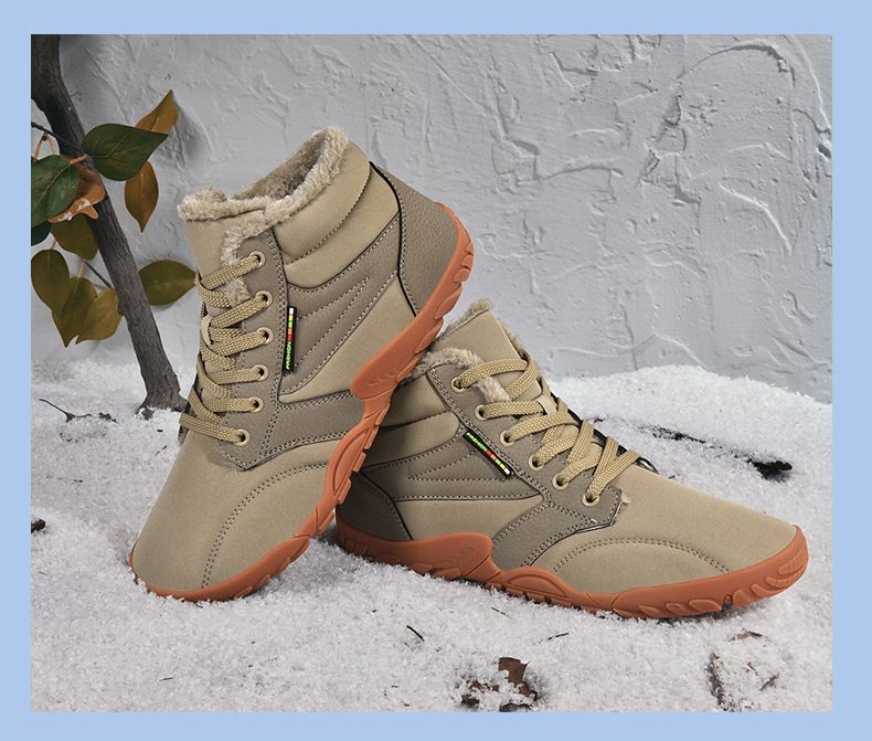 Scarpe invernali impermeabili per esterni, corte per scarponi da neve da trekking, suola intermedia antiscivolo, morbida, calda e resistente all'usura, da uomo_voghion.com