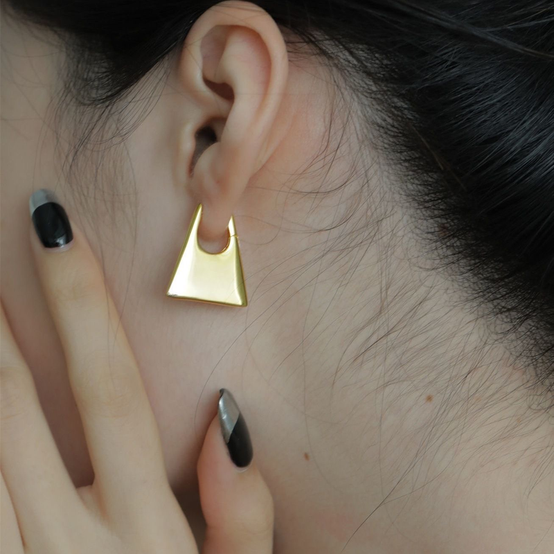 Designer Trapezoidal Simple Earring Girl Sweet Cool_voghion.com