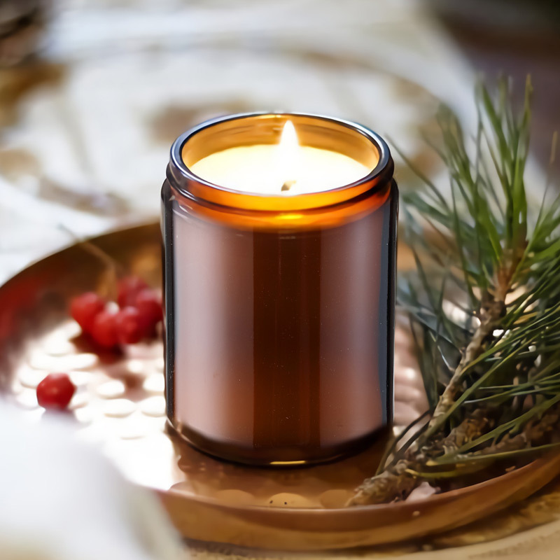Tea cup, candle, glass jar, smokeless soy wax atmosphere, indoor hotel bathroom, aromatherapy candle_voghion.com