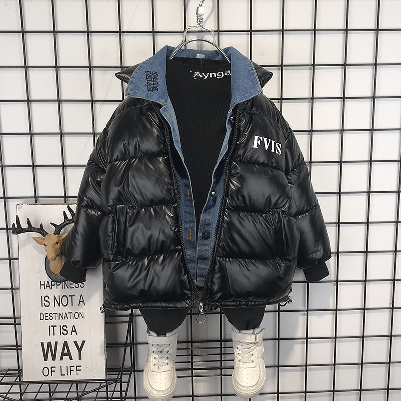 Kids Clothing padded clothes thickened small children's down cotton padded clothes winter clothes boys' cotton padded jacket_voghion.com