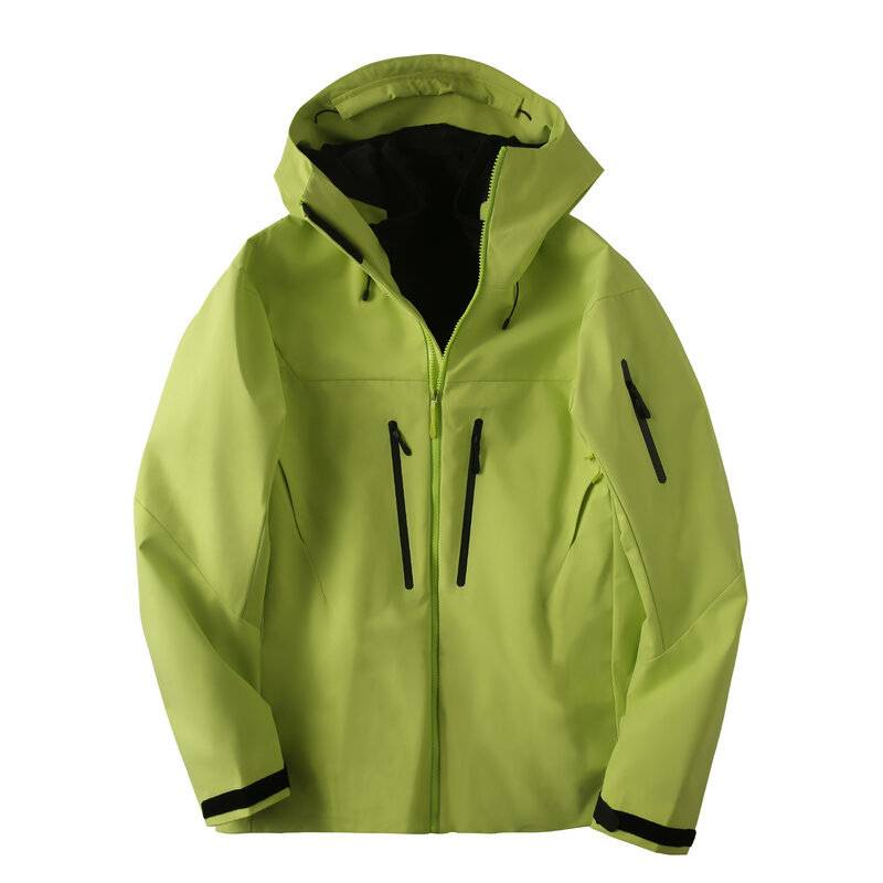 Chaqueta de una sola capa para hombre, resistente al viento y al agua, con tres capas de protección._voghion.com