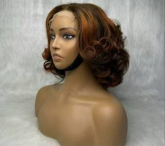 18A Super Double Drawn 5x5 Clousure Lace Wigs Loose Body 100% Human Hair Wigs Bouncy Blonde Light Loose Wave Glueless 5x5 Closure Lace Wig_voghion.com