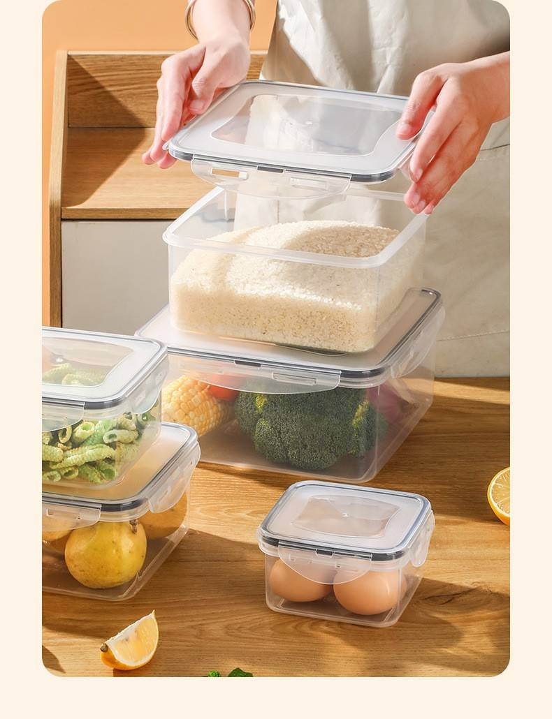 Round Plastic Food Storage Containers With Lids - Airtight, Leakproof, BPA-Free, Clear & Stackable For Refrigerator, Kitchen, Fruits_voghion.com