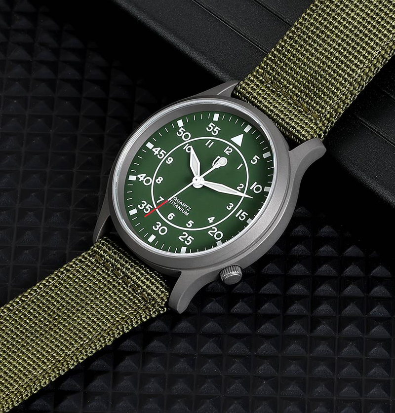BERNY Titanium Watches For Men Unisex Military Sport Nylon Strap Luminous Analog Quartz Field Watch 5ATM Waterproof Army Tactical Casual Wristwatch_voghion.com