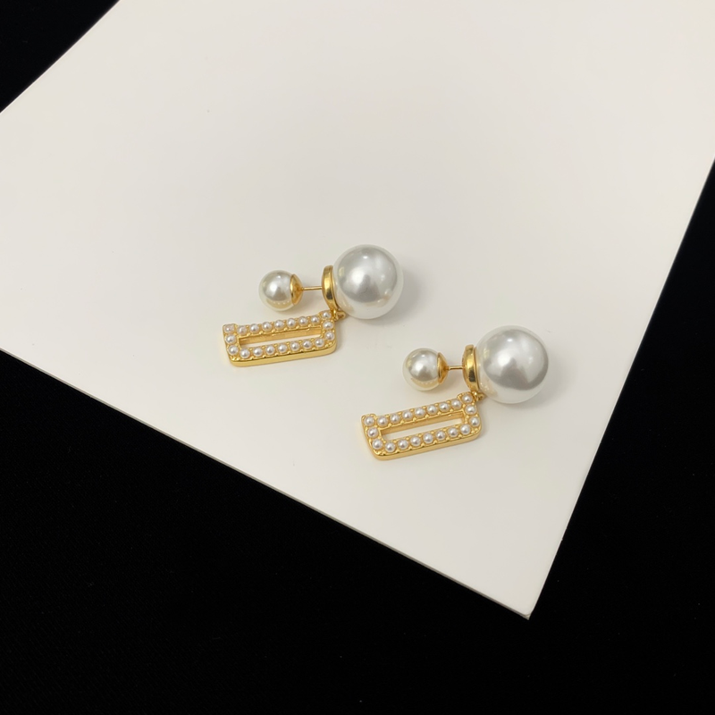 Luxusmarke Damen Perlenohrringe Luxusschmuck Designer Maßgeschneiderte Exquisite Ohrringe_voghion.com