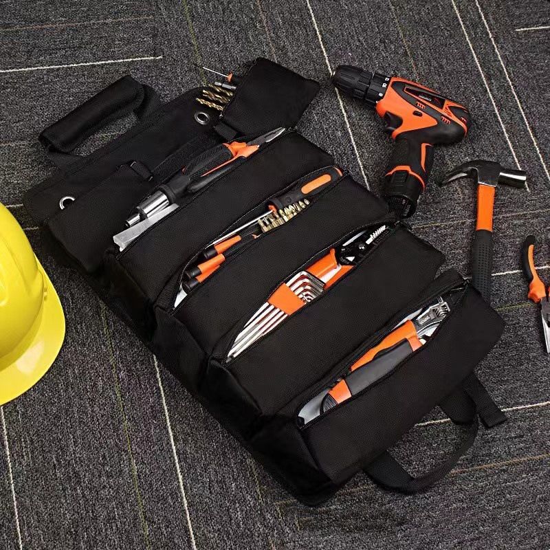 Werkzeugtasche aus Oxford-Gewebe, multifunktionale Aufbewahrungstasche mit großem Fassungsvermögen für Werkzeuge_voghion.com