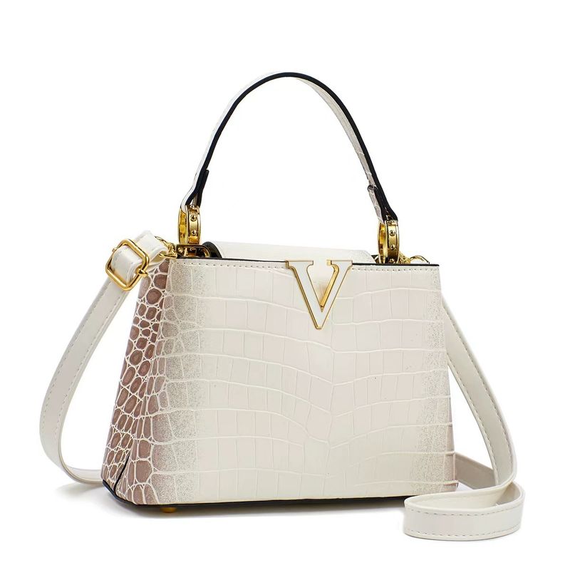 Borsa a mano di alta qualità con motivo a coccodrillo per donna, 2024, nuova borsa a tracolla versatile di nicchia_voghion.com