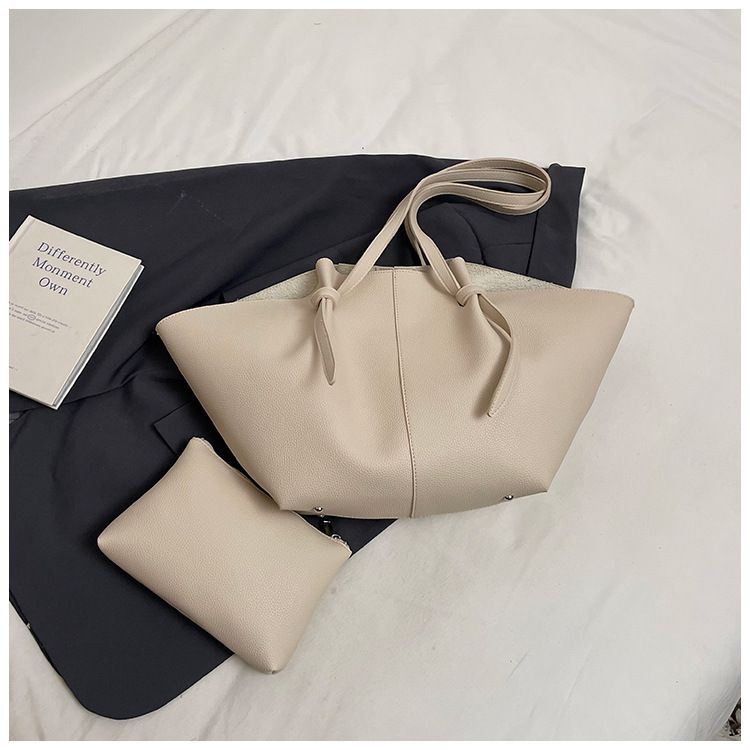 Women's Fashion Tote Bag With Wings Design - Large Capacity Shoulder Bag For Work & Daily Use - Soft PU Leather - Stylish & Versatile_voghion.com