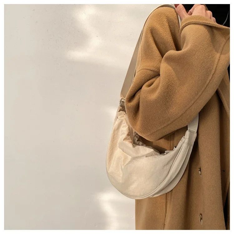 Borse a tracolla casual in nylon Hobos per donna, borse a tracolla firmate, grande capacità, borsa da viaggio per signora, borse da donna_voghion.com