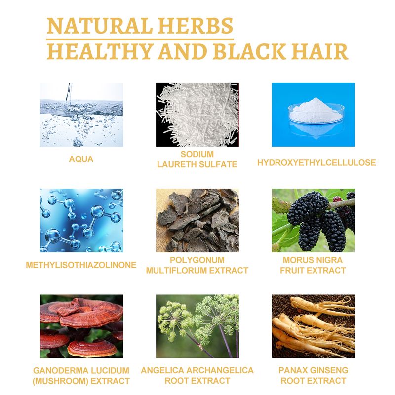 Reying Hair, Hair Darkening , Organic Ganoderma Nutrient Hair Reverse 30ML Black Ganoderma Nourishes Hair And Strengthens It_voghion.com