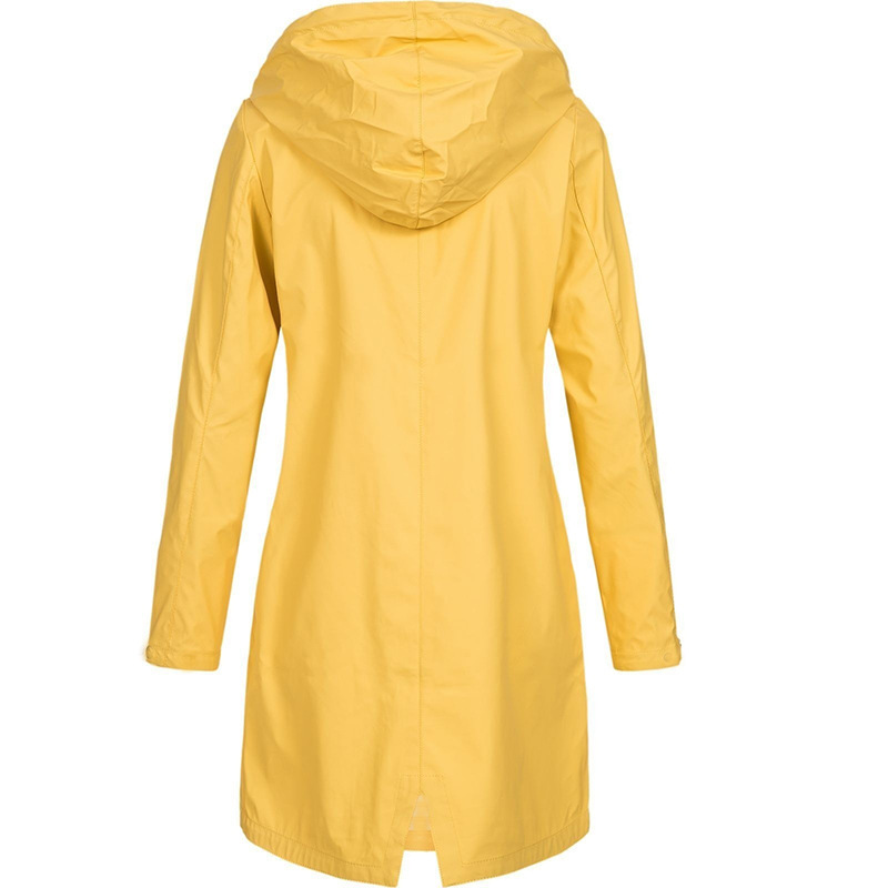 Chaqueta de invierno para mujer, chaquetas largas de lana Softshell, cortavientos para senderismo, abrigo a prueba de viento para exteriores, impermeable con capucha para mujer_voghion.com