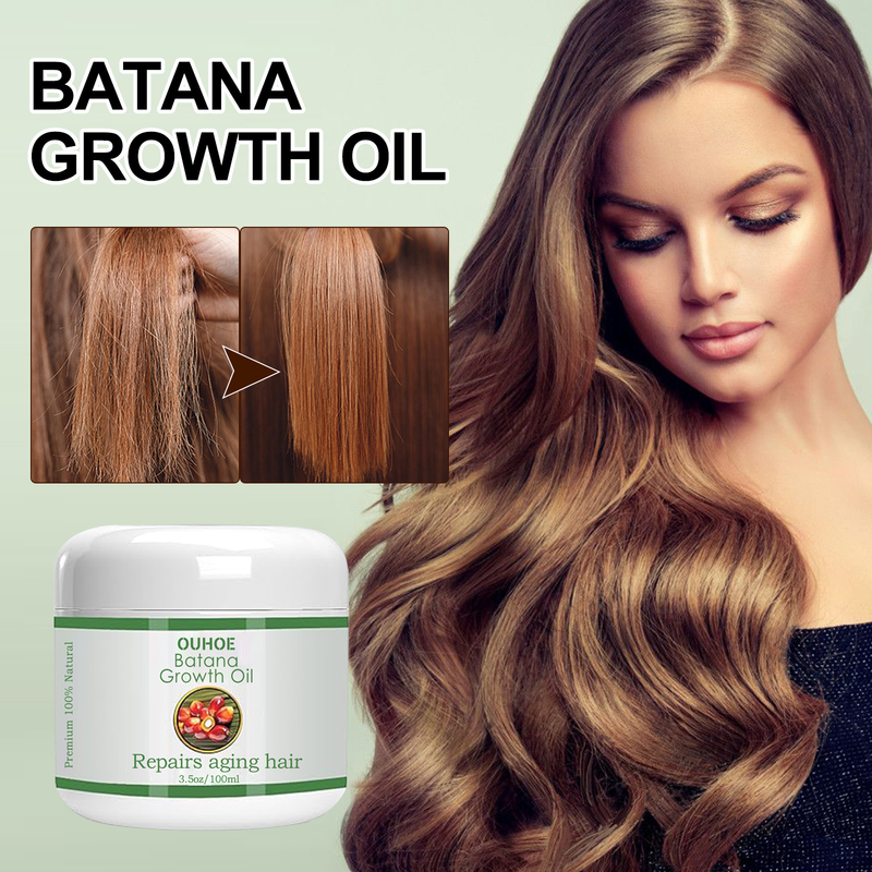 OUHOE Cream Repairs Dry Damaged Tail, Massages the scalp Deep Moisturizing, Smooth and Beautiful Hair Care_voghion.com