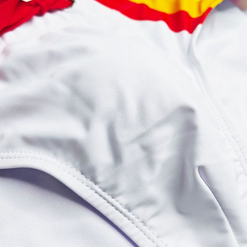 UXH Rainbow New Swim Trunks With Cup Sexy Close-fitting Quick-dry Sports Triangle For Men_voghion.com