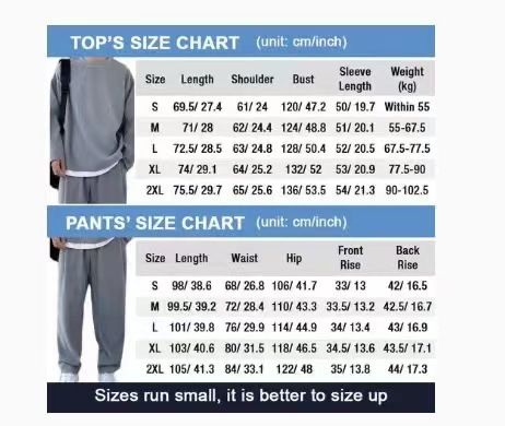 Autumn Winter New Fashion Trend Unisex Fashionable Striped Set Handsome Tall Slimming Draped Casual Outfit_voghion.com