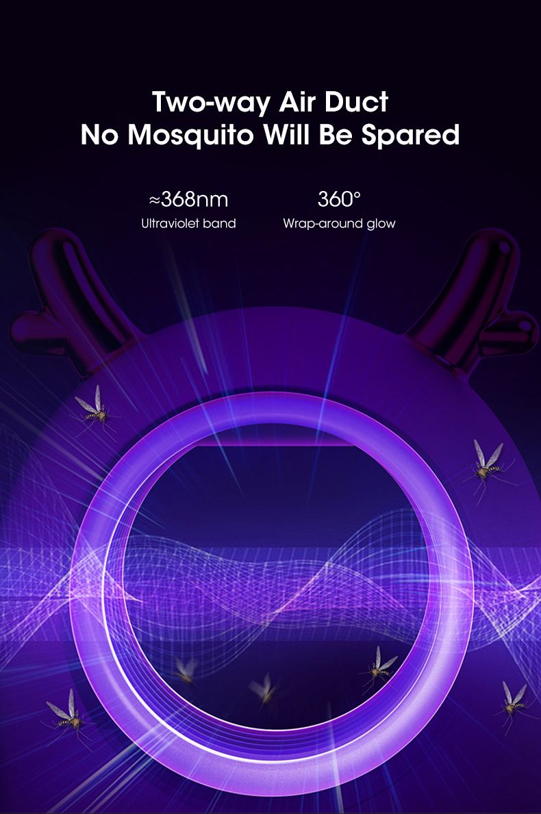 Electric Mosquito Fly Trap Harmless Mosquito Fly Exterminator Professional Inhalation Zapper Indoor Trap Multifunctional_voghion.com