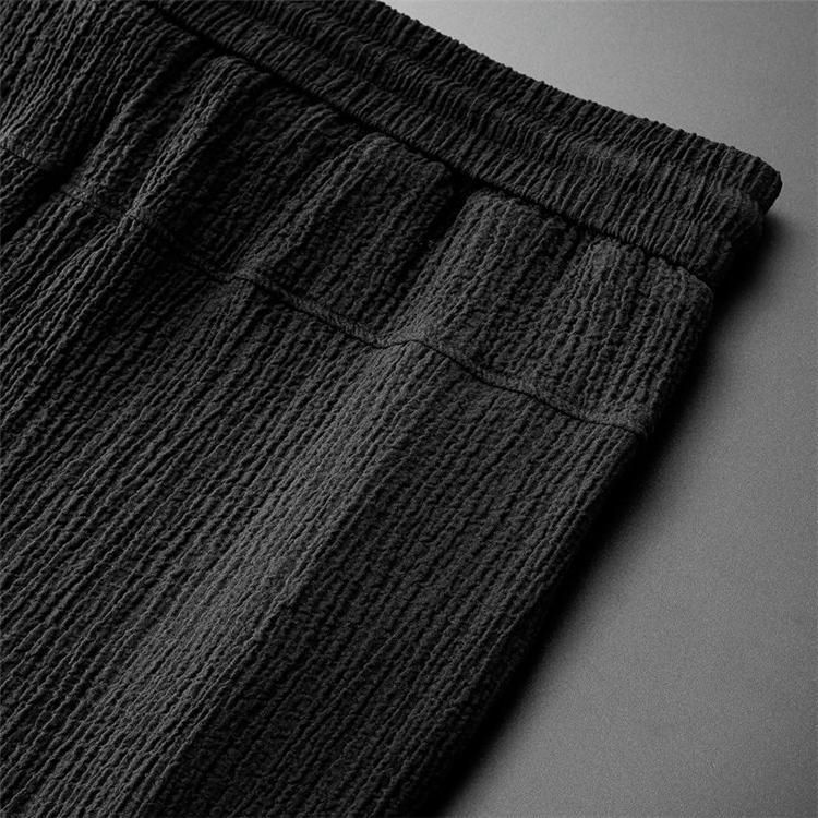 Ropa para hombre, camiseta de seda de hielo, traje deportivo informal de verano de alta gama de manga corta para hombre, camiseta de media manga con cuello en V y pantalón, traje de dos piezas_voghion.com