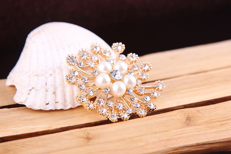 Koreanischen stil mode alle spiel handgemachte kristall farbige diamanten voller diamant blume große perle brosche weibliche pin_voghion.com