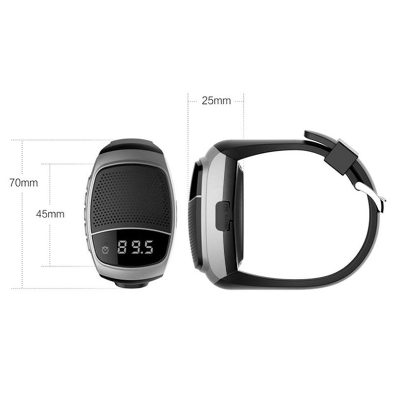 B90 Running Wrist Hand Buetooth Watch Portable Loudly Speaker Sports Music FM Radio Support 8GB 16GB TF Memory Card_voghion.com