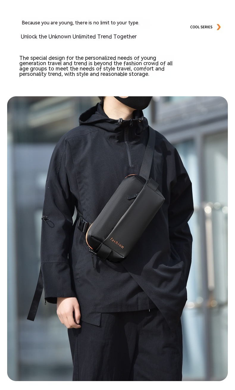 Borsa da petto da uomo: nuovi pannelli leggeri e alla moda, elegante borsa a tracolla, semplice pettorale da pendolarismo, borsa a tracolla da uomo da viaggio all'aperto_voghion.com