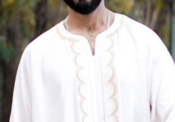 Herren-Robe-Hemd mit lockerem, lässigem Kragen und bedrucktem Muster im Nationalstil_voghion.com