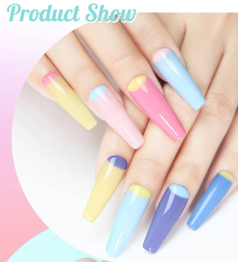 Arte Clavo 24-teiliges Nagelgel-Set, 8 ml, Farben, semipermanentes UV-Soak-Off-Gel, Nail Art, DIY-Lack-Set für Maniküre-Lacke_voghion.com