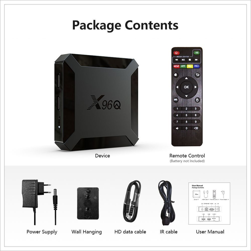 X96Q netwerk settopbox 4K high-definition WiFi Android 10 TV-box TV-box_voghion.com