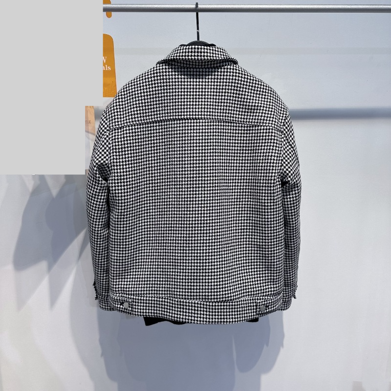 Men's Clothing Men's Woolen Jacket Winter Houndstooth Business Woolen Coat Cotton Jacket Men's Jacket Trend B1bcc4606_voghion.com